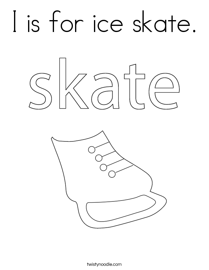 ice skater coloring pages print - photo #35