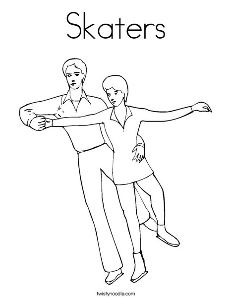 ice skaters coloring pages - photo #19