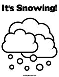 It's Snowing! Coloring Page