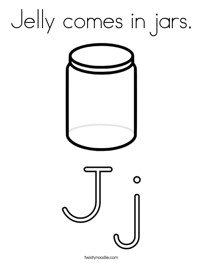 jar of jam coloring pages - photo #30