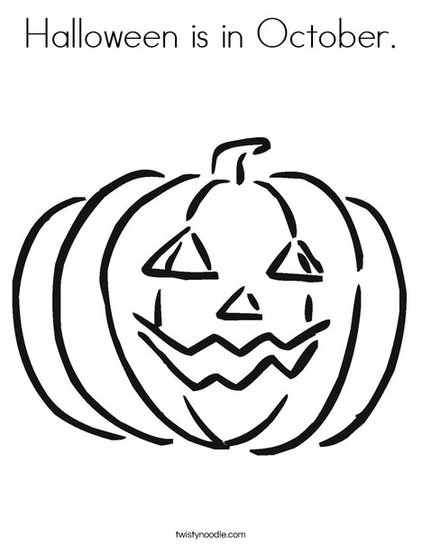 october coloring pages pumpkin - photo #12
