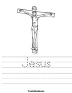 Jesus Handwriting Sheet