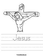 Jesus Handwriting Sheet