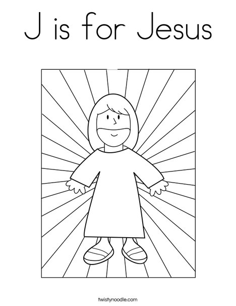 j is for jesus coloring pages - photo #1