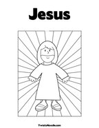 Jesus Coloring Page