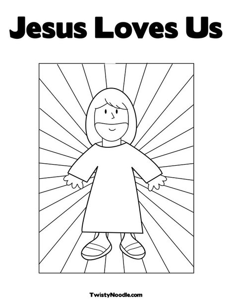 jesus caring coloring pages - photo #32