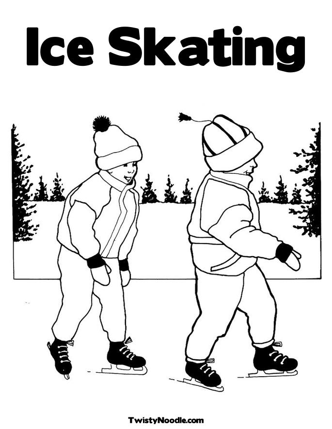 penguin ice skating coloring pages - photo #32