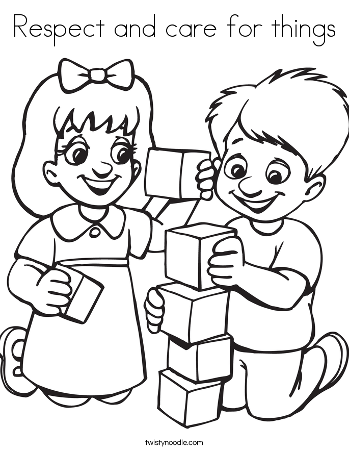 Coloring Pages For Respect : Respect and care for things coloring page twisty noodle Coloring Pages For Respect : Respect and care for things coloring page twisty noodle