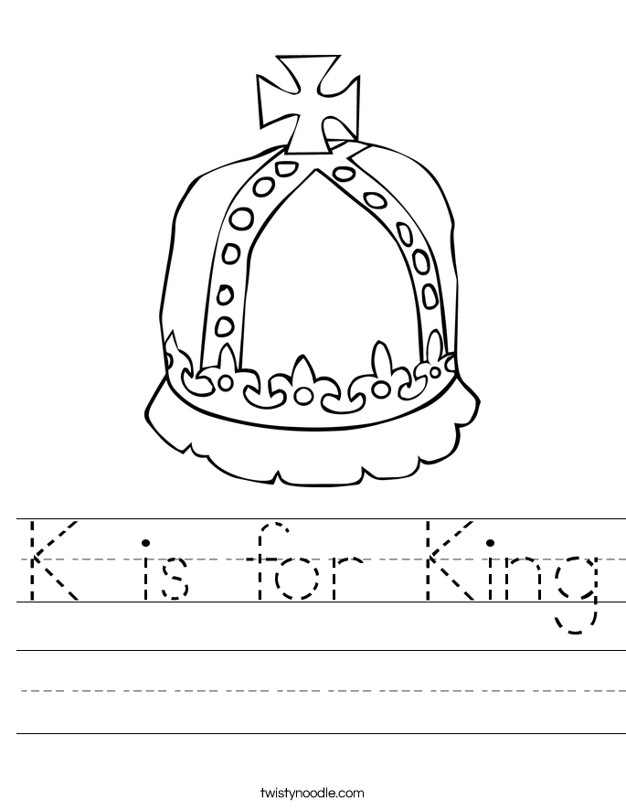 King Worksheet Twisty Noodle King Worksheet Twisty Noodle