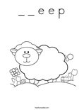 _ _ e e pColoring Page