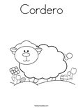 CorderoColoring Page