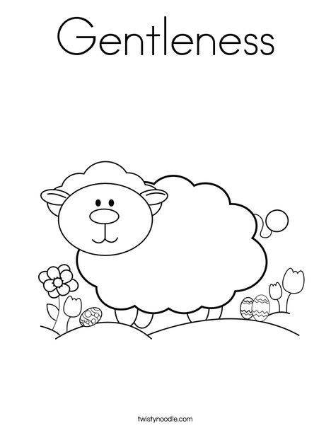 Lamb Coloring Page