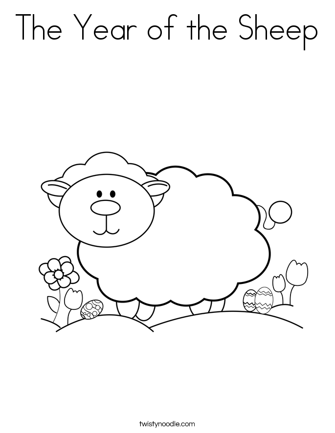 year of the sheep coloring pages - photo #4