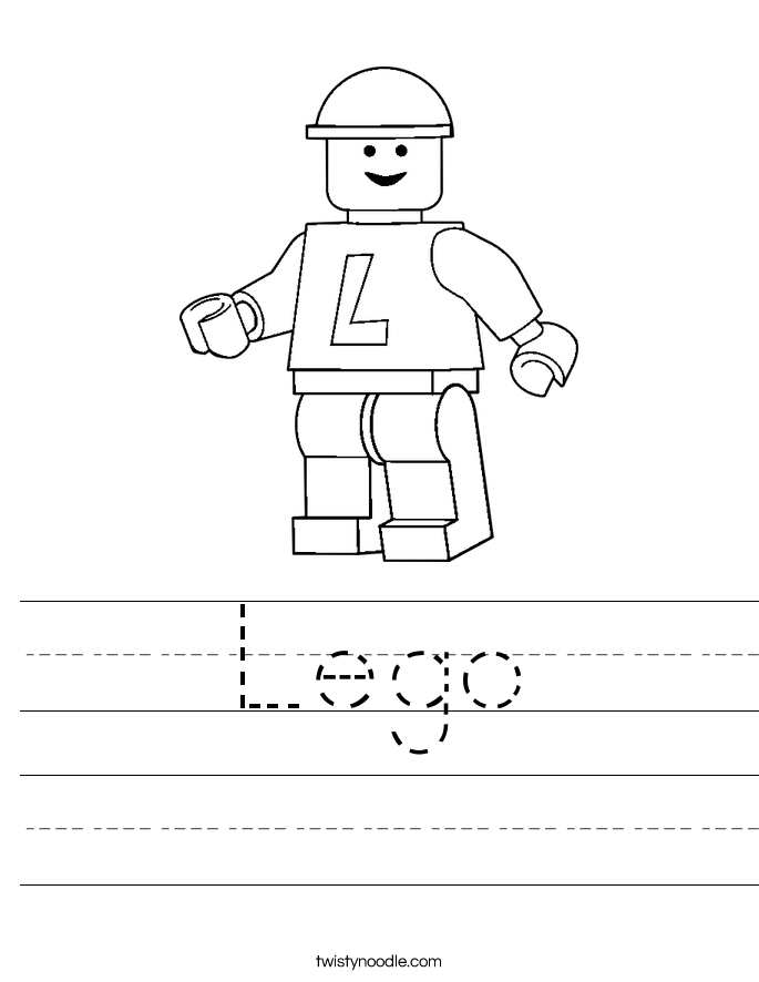 Lego Worksheet Twisty Noodle