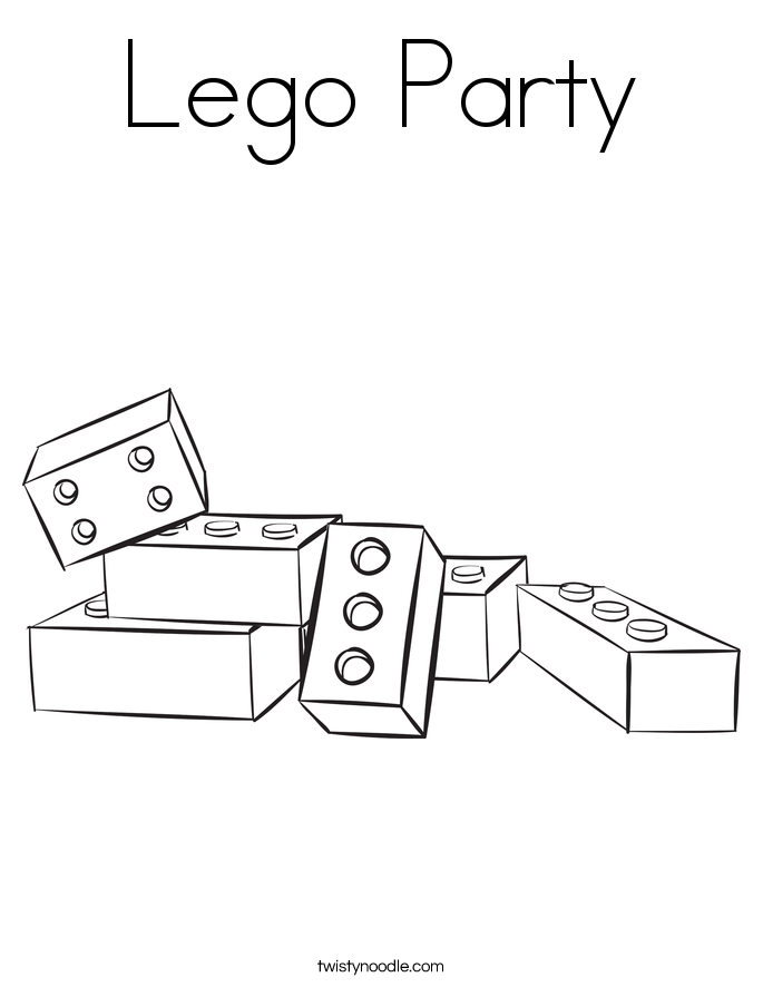 Free coloring pages of r lego