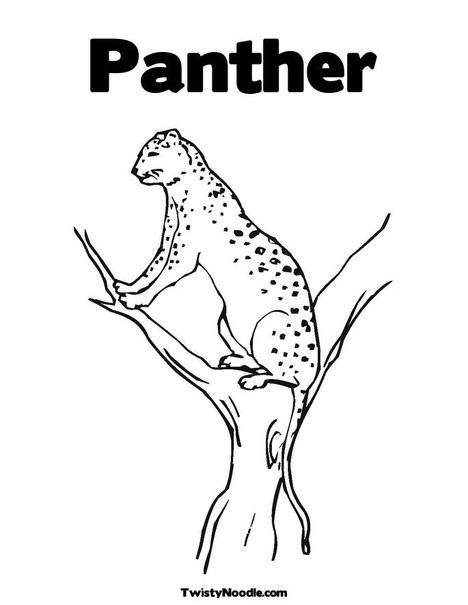 carolina panther coloring pages for free - photo #24