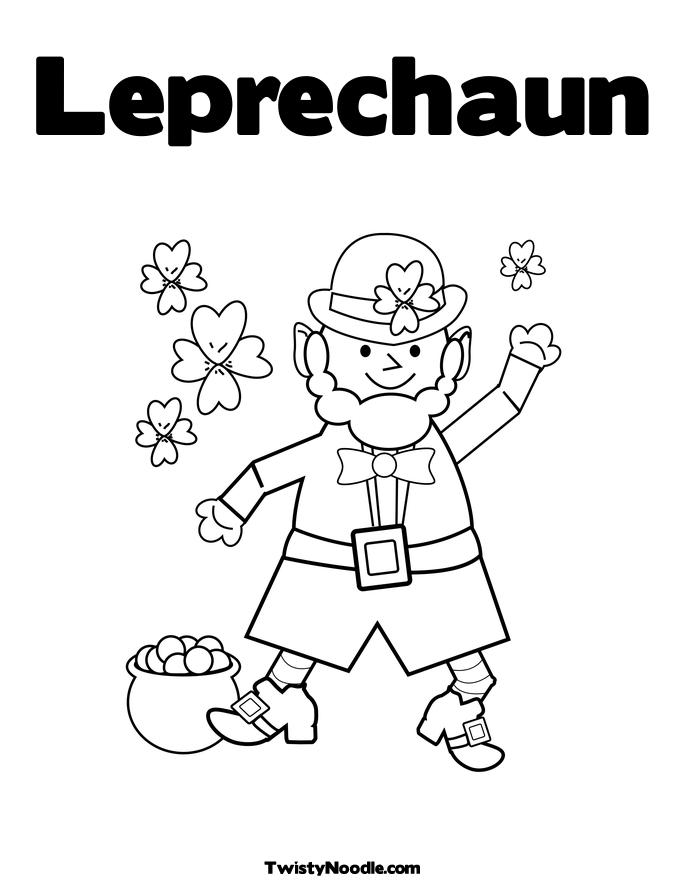 Leprechaun To Color