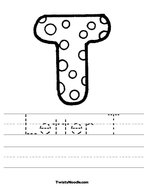 Letter T Handwriting Sheet