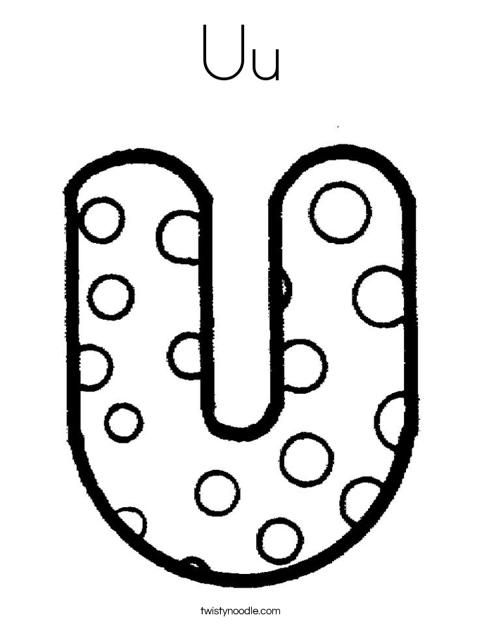 Uu Coloring Page - Twisty Noodle