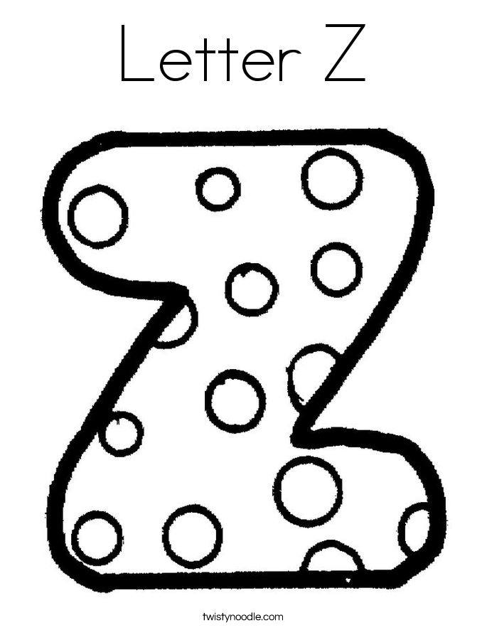 z coloring pages - photo #17