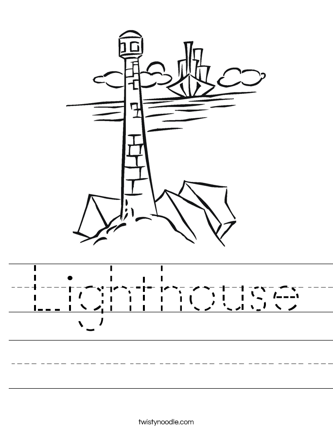 Lighthouse Worksheet Twisty Noodle Lighthouse Worksheet Twisty Noodle
