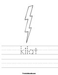 kilat Worksheet