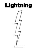 Lightning Coloring Page