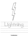 Lightning Worksheet