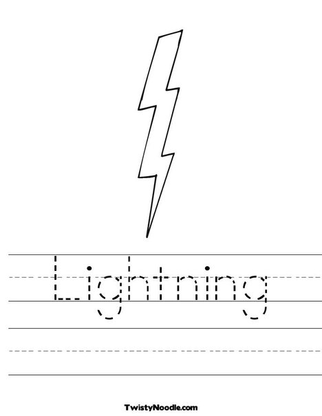 Lightning Worksheet