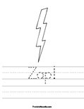 Zap! Worksheet