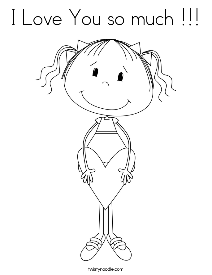 I Love You So Much Coloring Pages | i love you so much coloring page I Love You So Much Coloring Pages | i love you so much coloring page