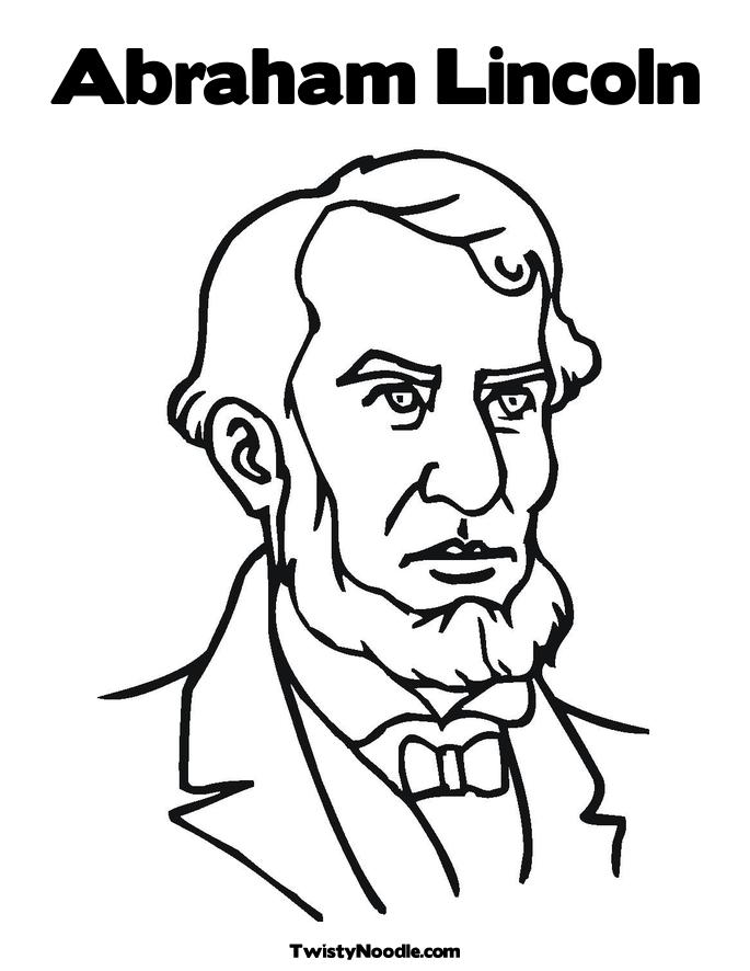 aberham lincoln coloring pages - photo #1