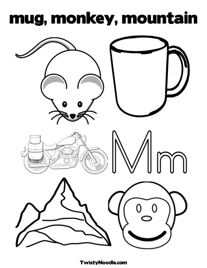 Mountains Coloring Pages