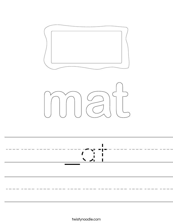 _at Worksheet - Twisty Noodle