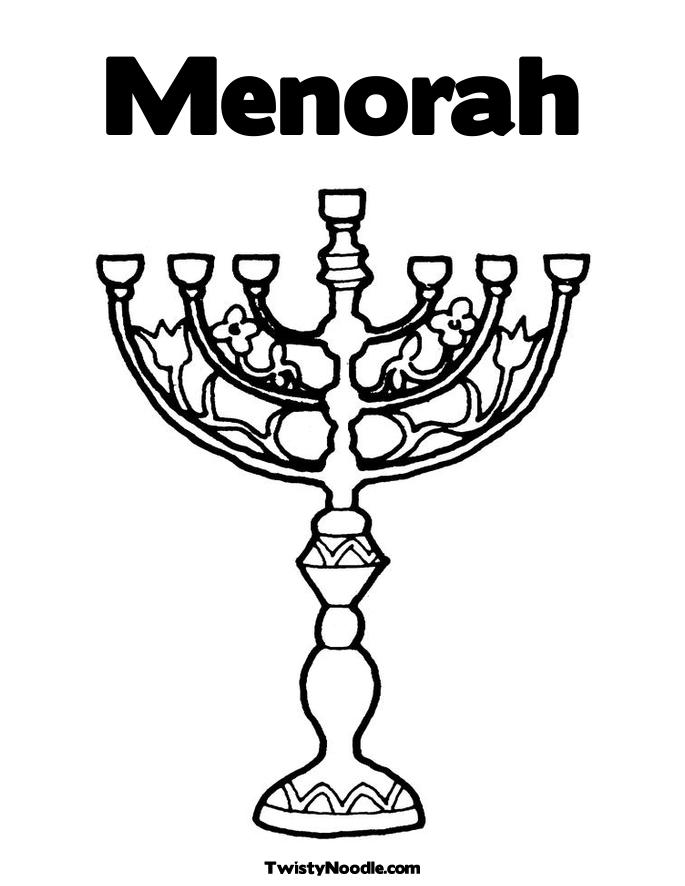 Menorah Coloring