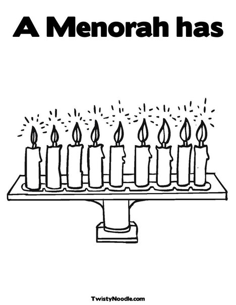 Menorah Coloring