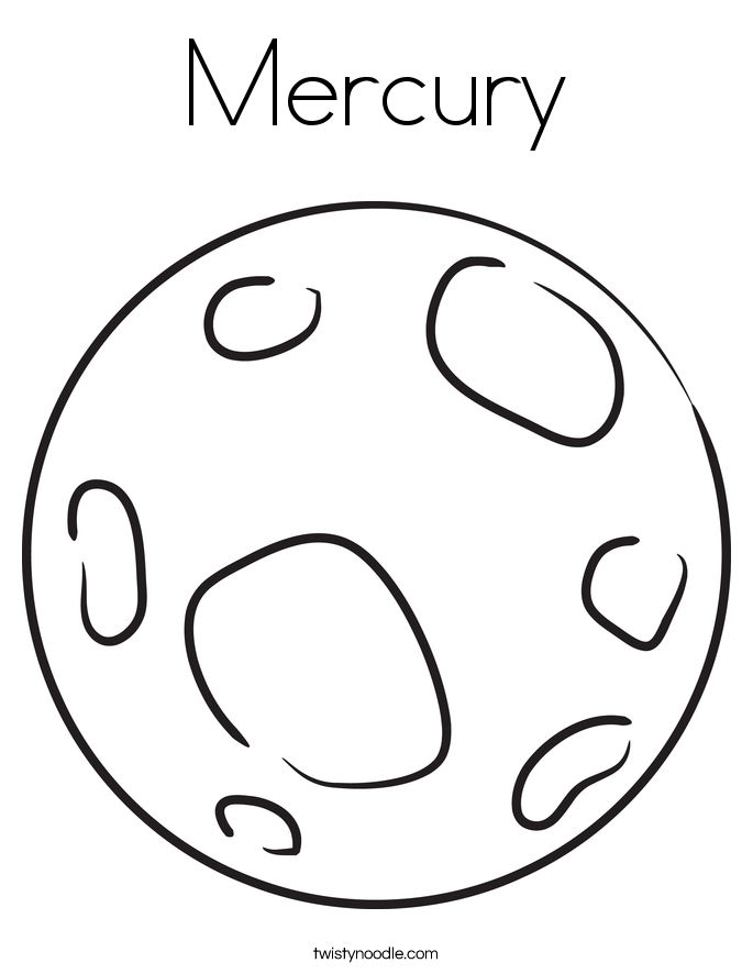 Mercury Coloring Page Twisty Noodle Mercury Coloring Page Twisty Noodle