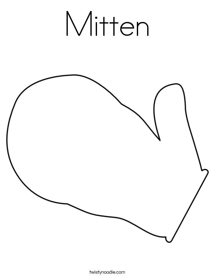 free winter mittens coloring pages - photo #33