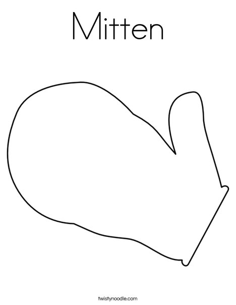 free winter mittens coloring pages - photo #48