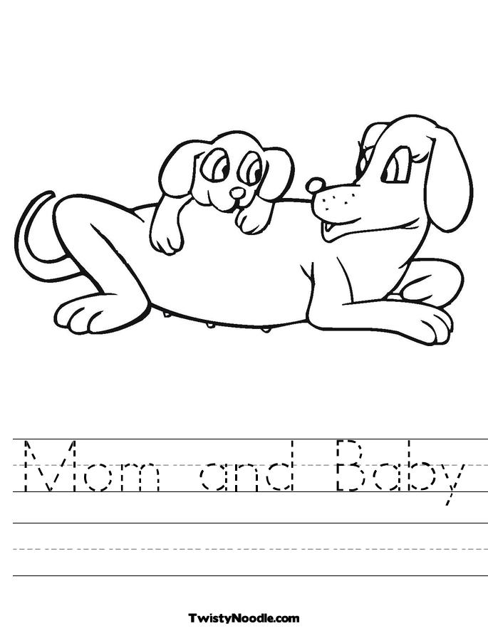 baby animal worksheet