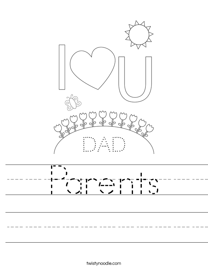 Parents Worksheet - Twisty Noodle