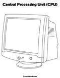 Central Processing Unit (CPU)Coloring Page