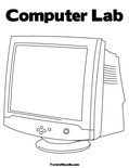 Computer LabColoring Page