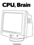 CPU, Brain Coloring Page