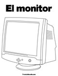 El monitor Coloring Page