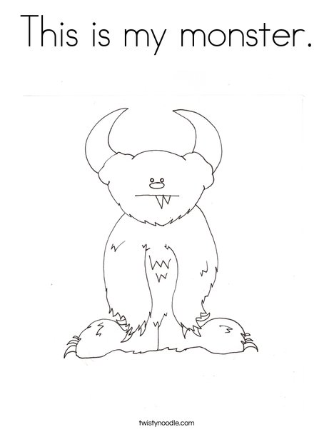 i need my monster coloring pages - photo #4