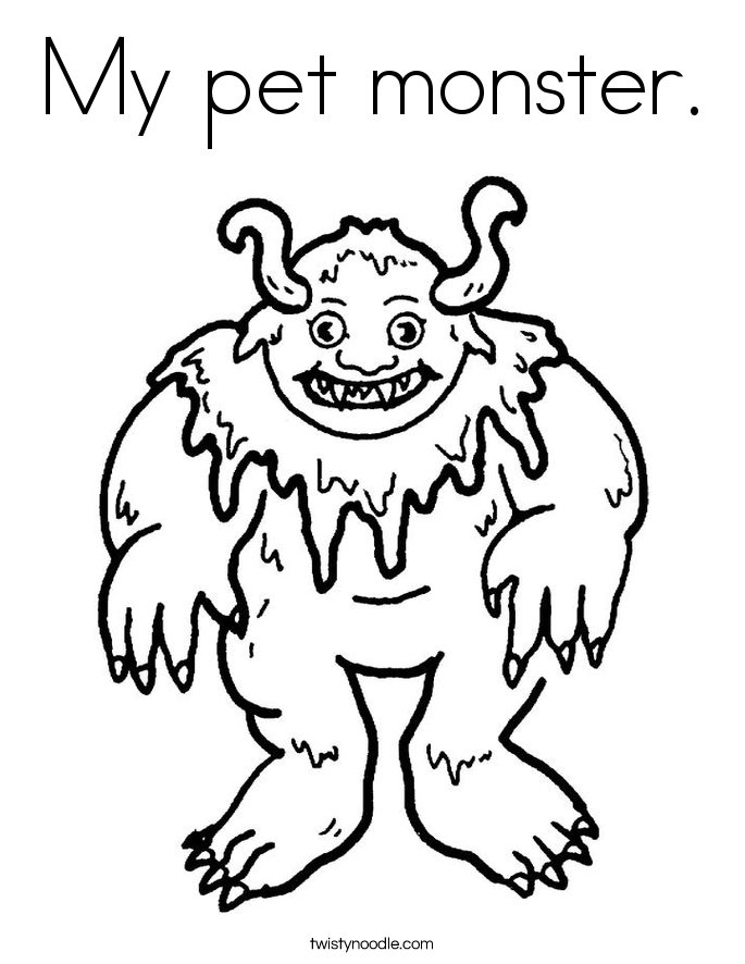 i need my monster coloring pages - photo #5