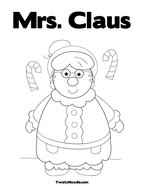Mrs Claus Coloring Page