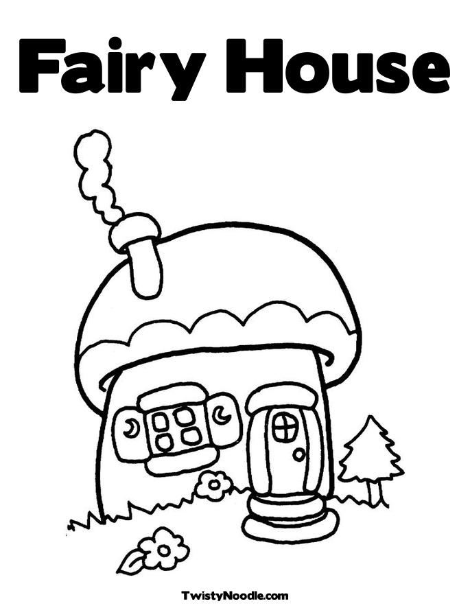 fairy on a mushroom coloring pages - photo #41
