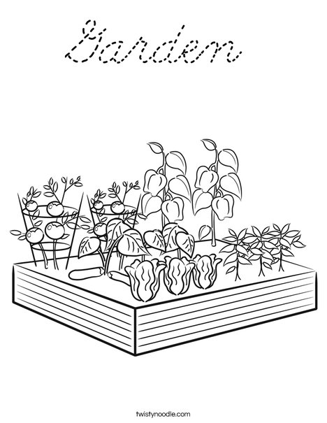 Garden Coloring Page